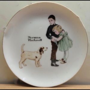 🦋Norman Rockwell Big Brother Plate